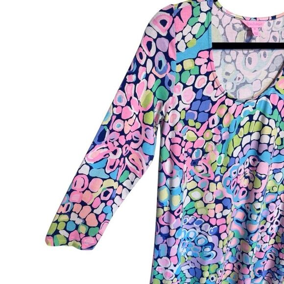 LILLY PULITZER- Ariana Gypsy Jungle Print Swing Asymmetrical Dress, Size M - Picture 5 of 14